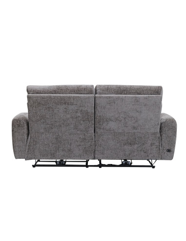 Sofá reclinable 3 cuerpos Lima gris