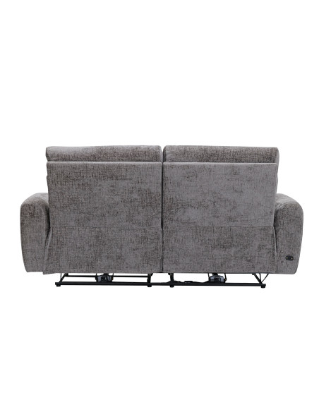 Sofá reclinable 3 cuerpos Lima gris