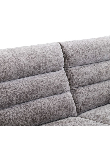 Sofá reclinable 3 cuerpos Lima gris