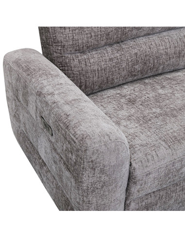 Sofá reclinable 3 cuerpos Lima gris