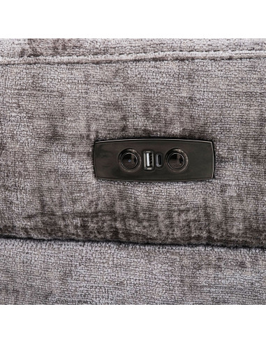 Sofá reclinable 3 cuerpos Lima gris