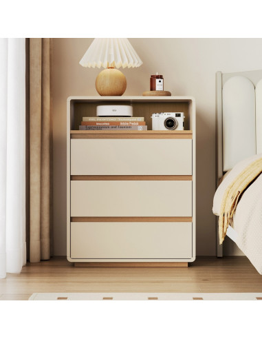 Cómoda 3 cajones Aiko beige