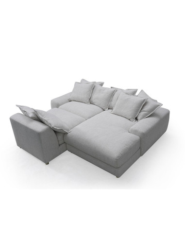 Sofá seccional Eden gris oscuro derecho