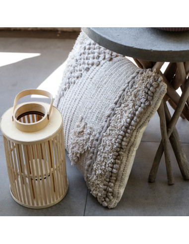 Farol Mixu Bambú 30cm - Decoración Natural y Elegante