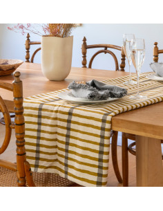 Mantel Print Líneas 150x250cm - Decoración Moderna Comedor 2