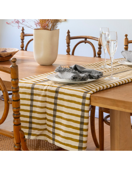 Mantel Print Líneas 150x250cm - Decoración Moderna Comedor