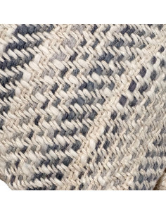 Cojín Con Pompones En Los Bordes Gris 30x50cm - Decoración Hogar 2