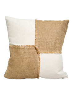 Cojín de Yute 43x43 cm - Decoración Natural y Acogedora