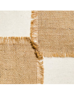 Cojín de Yute 43x43 cm - Decoración Natural y Acogedora 2