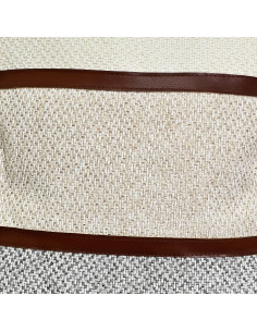 Cojín de Cuero Beige 42x42 cm - Decoración Elegante y Cómoda 2