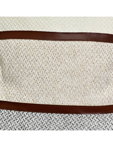 Cojín de Cuero Beige 42x42 cm - Decoración Elegante y Cómoda