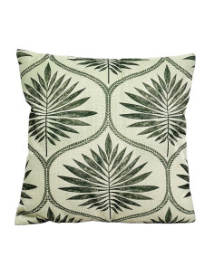 Cojín Hojas 42x42cm - Decoración Natural para tu Hogar
