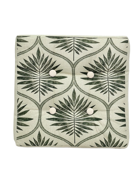 Cojín Silla Hojas 40x40 cm - Estampado Natural y Fresco
