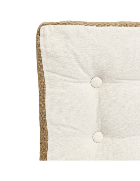 Cojín de Yute Blanco 40x40 cm - Decoración Natural y Cómoda