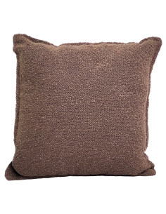 Cojín Textura Café 42x42 cm - Cojín Decorativo Acogedor