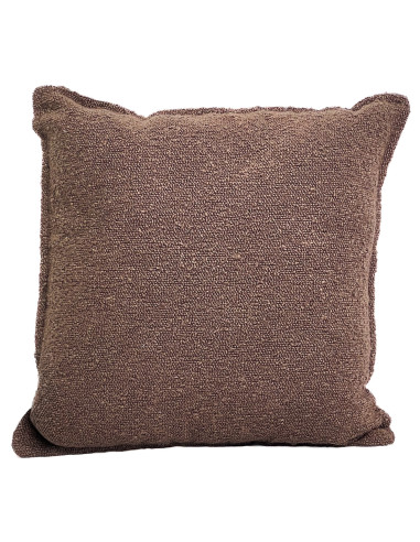 Cojín Textura Café 42x42 cm - Cojín Decorativo Acogedor