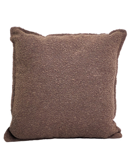 Cojín Textura Café 42x42 cm - Cojín Decorativo Acogedor
