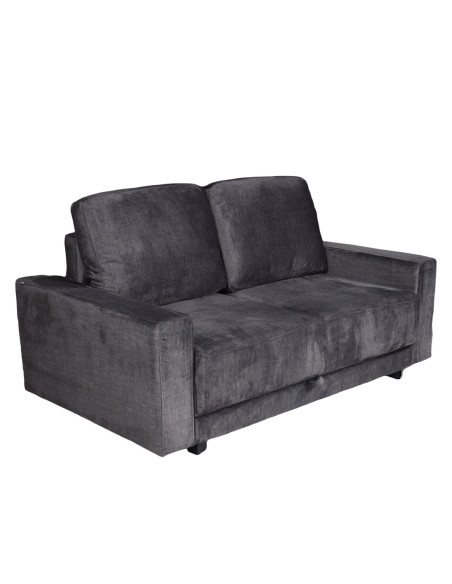 Sofá cama Bharu gris oscuro