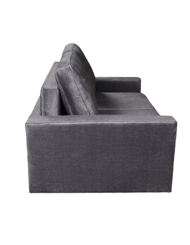 Sofá cama Bharu gris oscuro