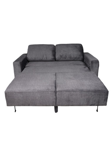 Sofá cama Bharu gris oscuro