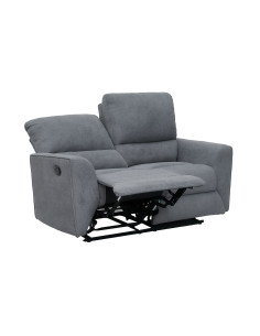 Sofá reclinable 2 cuerpos Alaska gris oscuro 2