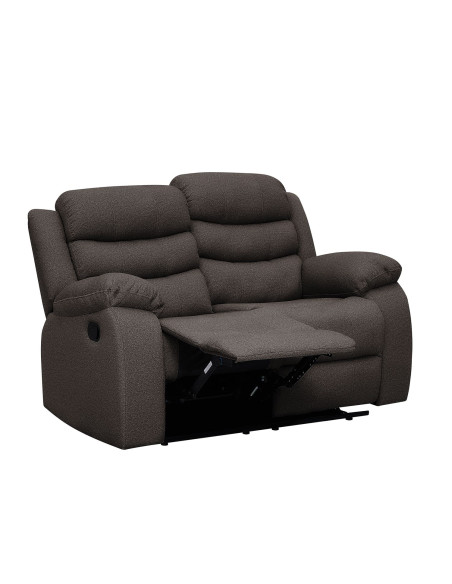 Sofá reclinable 2 cuerpos Boston café