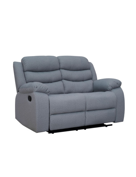 Sofá reclinable 2 cuerpos Boston gris claro