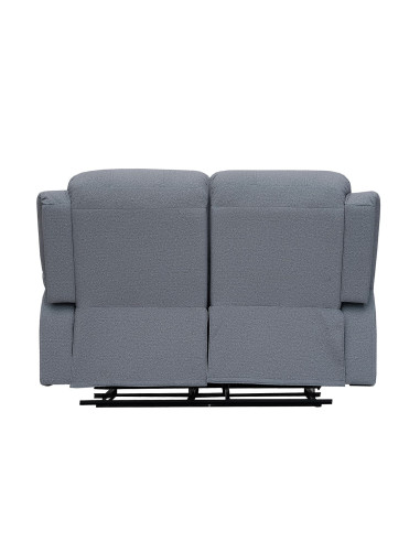 Sofá reclinable 2 cuerpos Boston gris claro