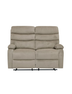 Sofá reclinable 2 cuerpos Logan gris claro