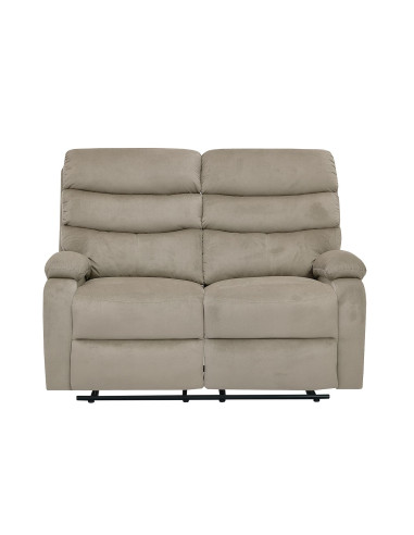 Sofá reclinable 2 cuerpos Logan gris claro