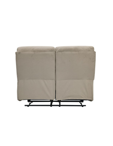 Sofá reclinable 2 cuerpos Logan gris claro