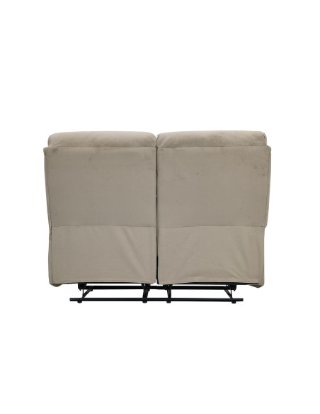 Sofá reclinable 2 cuerpos Logan gris claro