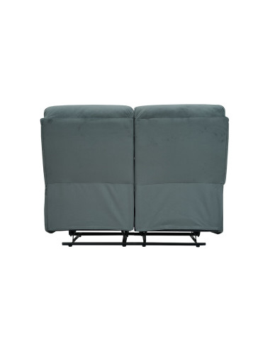Sofá reclinable 2 cuerpos Logan gris oscuro