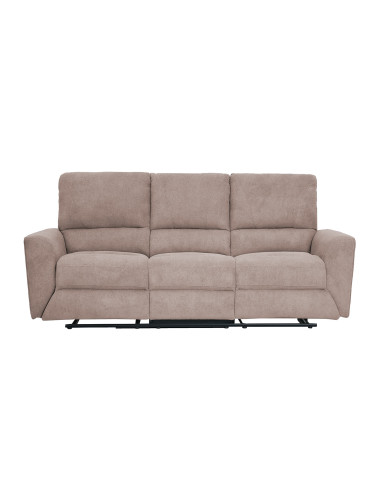Sofá reclinable 3 cuerpos Alaska beige