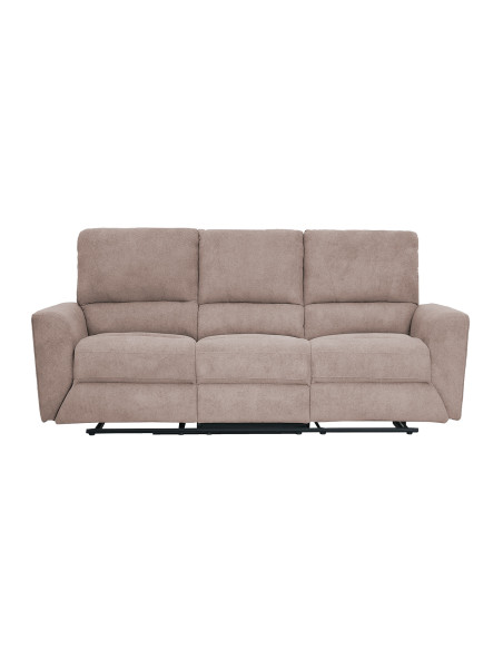 Sofá reclinable 3 cuerpos Alaska beige