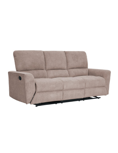 Sofá reclinable 3 cuerpos Alaska beige
