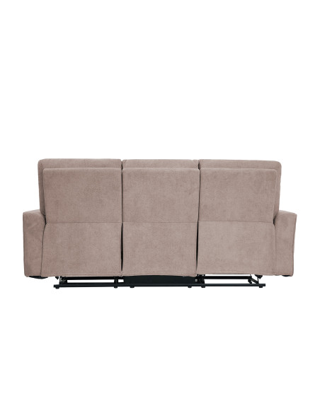 Sofá reclinable 3 cuerpos Alaska beige
