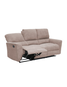 Sofá reclinable 3 cuerpos Alaska beige 2