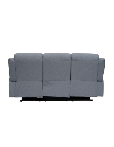 Sofá reclinable 3 cuerpos Boston gris claro