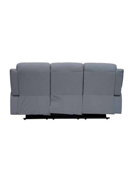 Sofá reclinable 3 cuerpos Boston gris claro