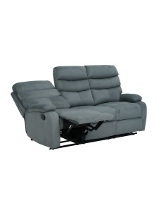 Sofá reclinable 3 cuerpos Logan gris oscuro 2