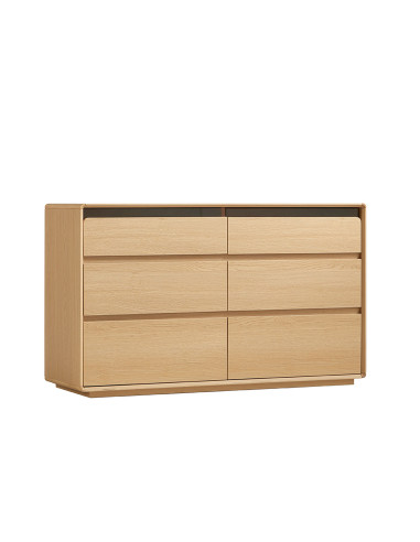 Cómoda 6 cajones Halden café