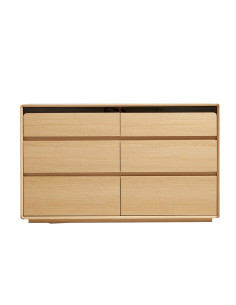 Cómoda 6 cajones Halden café