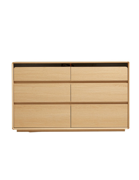 Cómoda 6 cajones Halden café