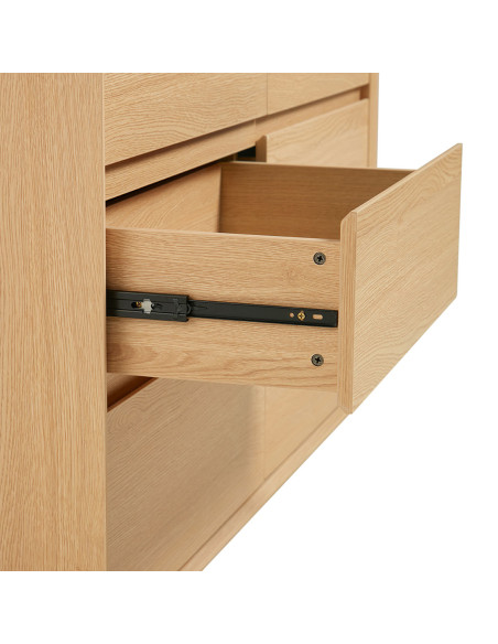 Cómoda 6 cajones Halden café