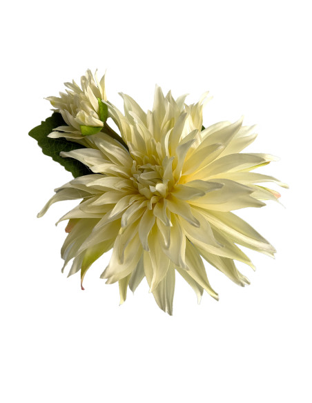 Calendula artificial blanca 72cm