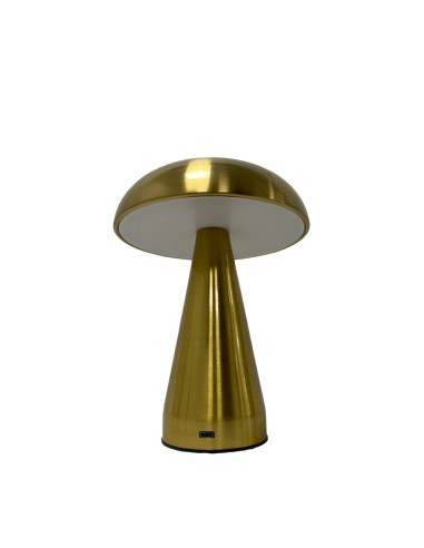Lámpara hongo táctil Dorado