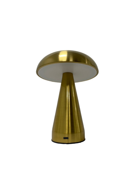 Lámpara hongo táctil Dorado