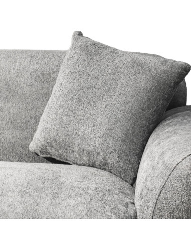 Sofá 2 Cuerpos Glasgow Gris Oscuro - Muebles Modernos