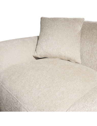 Sofá 3 Cuerpos Glasgow Gris Claro - Mueble Moderno para Living